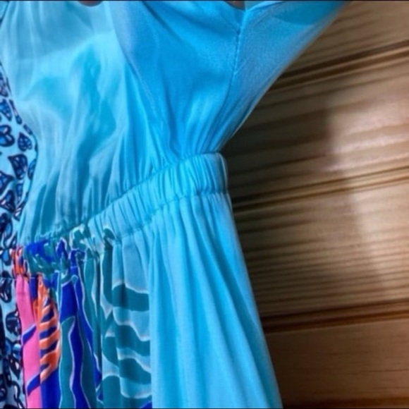 Lilly Pulitzer Meg Dress Islamorada Shorely Blue Xs - Picture 5 of 6
